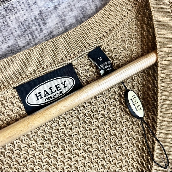 NWOT Haley Reserve Tan Sweater Vest Academia Quiet Luxury - Picture 4 of 5